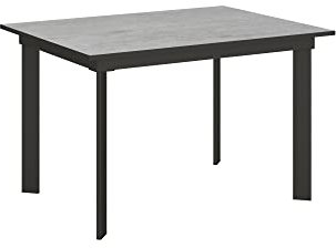 Itamoby, Cumar Ausziehtisch aus Beton 90 x 120 cm verlängert, 180 cm