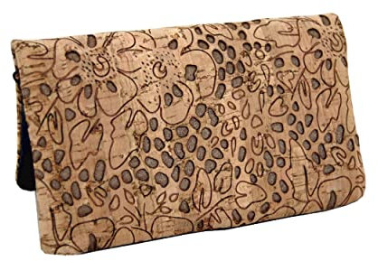 Plan B, Portefeuille, Compact Baco, 15 x 9 cm, avec Porte-Cartes, Liège Naturel Vegan Marron