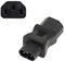 YAODHAOD Power Cord Adapter IEC320 C13 to C8,C13 3 prong Female plug to C8 2 prong Male Converter Plug Adapter,AC 10A 250V (C13 to C8)