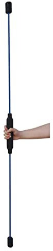 ATC Handels GmbH Schwingstab inkl. Tragetasche - Gymnastikstab, Schwungstab, schonendes Krafttraing für Zuhause (blau)