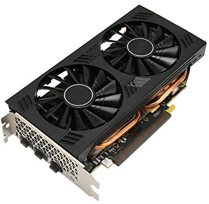 Bewinner Gaming Graphics Card for Radeon RX 580, 8GB GDDR5 Graphics Card, 1286Mhz 4096x2160 Resolution, 8Pin Power Interface, Dual Fans, RX 580 PC Graphics Card for Work