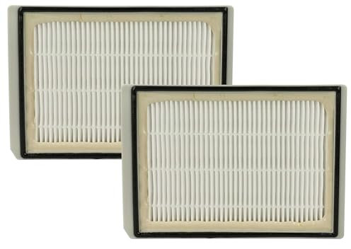 vhbw 2x Staubsaugerfilter kompatibel mit Siemens VS92A03/02, VS92A03/01, VS92A03/04, VS92A04/04, VS92A04/03 Staubsauger - HEPA-Filter Grau Weiß