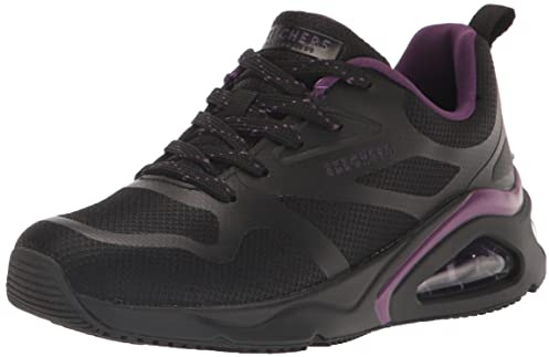 Skechers Damen Tres UNO-Modern AFF-air Sneaker, Schwarz, 40 EU
