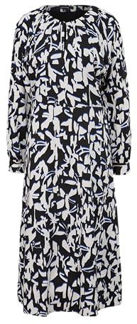 Comma Fließendes Maxikleid mit All-Over-Print