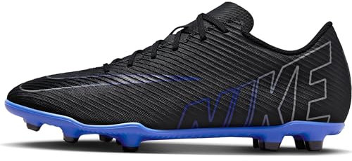 Nike Vapor 15 Club FG/MG, Scarpe da Calcio Uomo, Black/Chrome/Hyper R, 41 EU