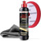 Menzerna Cut Force Pro Auto Politur Set 250ml 3in1 |All in One Autopolitur zum Kratzer entfernen| Profi One Step Polierpaste Schleifpaste für alle Lackarten + Heavy Cut Polierpad + Poliertuch 380GSM
