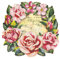 Ideen mit Herz Diamond-Painting-Fensterbild | doppelseitiger Druck | ca. 20 cm Ø | inkl. Diamond-Painting-Steine für Vorder- und Rückseite (Kranz mit Rosen)