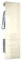 Vladon Garderobe Carlton Set 5, Made in Germany, Wandgarderobe aus Flur-Paneel mit Kleiderstange & Wandschrank, Anthrazit matt/Creme Hochglanz (52 x 193 x 35 cm)