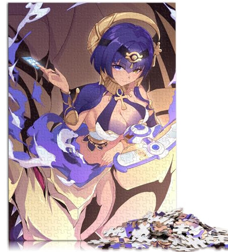 Puzzle für Erwachsene Genshin Impact Candace für Erwachsene 1000-teiliges Puzzle für Kinder ab 12 Jahren PapppuzzlesFamilienspiele Weihnachten Geburtstagsgeschenke Größe: 26x38cm