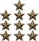 LUDAKE Fünfzackiger Stern Revers Pin Kragen Ecke Damen Herren Brosche Abzeichen Clip für Hemd Kleider Rucksack Ornament, Metall