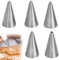 XUKZIMA Set di 5 pezzi con beccuccio rotondo - Per l'uso su biscotti, torte, cupcake, adatto per la cottura di cupcake in crema di burro