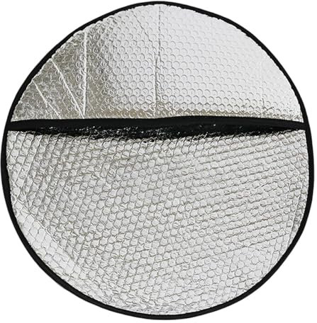 Lenkrad Sonnenschutzabdeckung, Kühlende Lenkradhülle, 43 X 43 cm Thermo-Lenkradschutz, Aluminiumfolie Sonnenschutz-Lenkrad, Auto Lenkradhülle Hitzeschutz Abdeckung, Faltbares Lenkradabdeckung