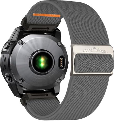 chinbersky 26mm Nylon Armband für Garmin Feinx 6x/5x/7x Armband,Stoff Sport Verstellbares Ersatzarmband für Garmin Fenix 5X Plus, Fenix 6X Pro,Fenix3,Fenix3 HR, Descent MK1/Mk2/ Mk2S,Enduro/Enduro 2
