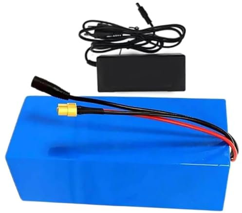 Vélo Électrique Batterie Lithium 52V 60V 10AH 15AH 20AH,Batterie De E-Bike Lithium-ION 52V 60V avec Chargeur pour 200W 350W 500W 750W 800W 950W 1000W Scooter Moteu 52V10AH,XT60