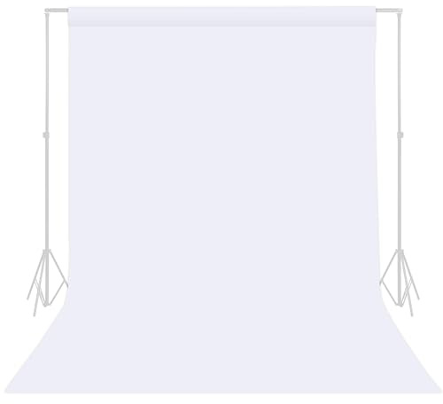 TRLYC Telón de Fondo Blanco para fotografía, telón de Fondo Blanco de 5 x 7 | Telón de fondo blanco para sesión de fotos, fondos de vídeo, pantalla de fiesta, sin arrugas, poliéster, antirreflejos