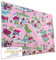 Entrando Spielteppich Rosa Straße 133x190 cm - XXL Kinderteppich für Mädchen mit Stadtmotiv - weicher Auto Teppich rutschfest & schadstofffrei - perfekt fürs große Kinderzimmer