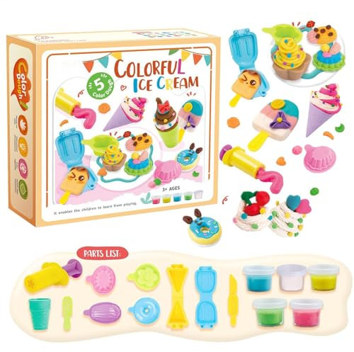 Play Color Dough - Ensemble de pâte colorée Playdough | Machine à gaufres, pizza et hamburgers, jouet de chef | Machine à gaufres, pizza et hamburgers, jouet de chef, jeu de nourriture, argile de cuis