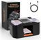 Diealles Shine Melangeur de Carte Électronique, Mélangeur de Cartes à Jouer à 2 Plats, 2000mAh Batterie Trieur de Carte pour Jeux de Cartes UNO Texas Holdem Home Blackjack Casino Poker