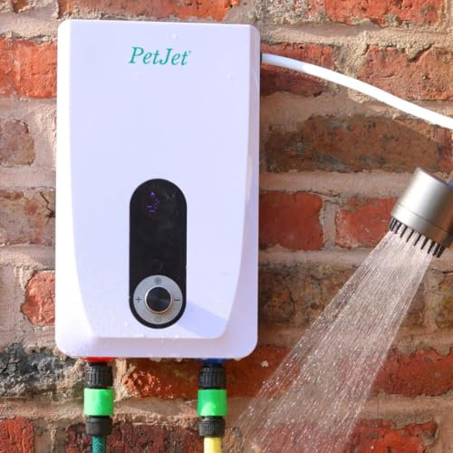 PetJet Shower PRO, 7kw, Electric Shower for Horses and Dogs, Mains or Fuse Installation, Pump Fitted for Extra Pressure
