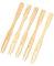 Sirxlevcy 500 Tenedores de Aperitivos de Bambú, Mini Tenedores de Bambú de 3,5 Pulgadas, Tenedores de Madera Desechables, Palillos Pequeños para Alimentos con Frutas