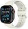 Astorgos Sport Armband Kompatibel mit Apple Watch Ultra 3/2/1 49mm,S11/S10 46mm,9/8/7 45mm,SE3/SE2/SE/6/5/4 44mm,3/2/1 42mm, Weich Silikon Apfelband Armbänder für Herren Damen, Sternenlicht Weiß