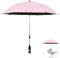 Sombrilla para cochecito de niños, sombrilla para silla de ruedas, abrazadera ajustable de 22 x 2.75 x 2.75 pulgadas, parasol para cochecito de bebé, para viajes al aire libre, ayuda a la movilidad