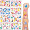 Tattoo Kinder, 8 Blätter Prinzessin Temporäre Tattoo Aufkleber Set für Jungen Mädchen Kindertattoos Wasserdicht für Geburtstagsgeschenke Kindergeburtstag Mitgebsel Party Deko