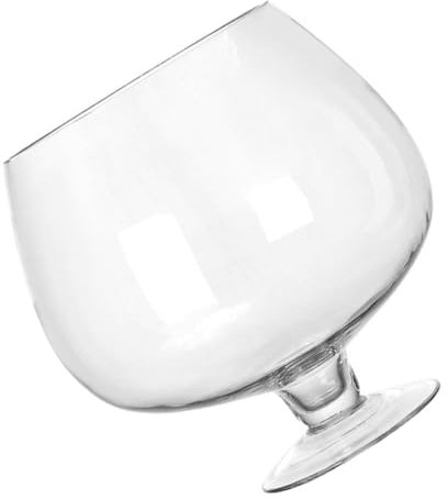 HEMOTON Vase Bocal à Poisson Rouge Décor Aquarium Réservoir De Table Bocal à Poisson Terrarium Réservoirs Réservoir De Beta en Verre Réservoir De Poisson Rouge De Bureau Un Verre