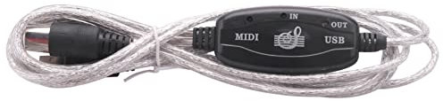 Steowsey Adaptador de convertidor de cable MIDI una USB Adaptador de teclado de PC una sintetizador Music Music Studio