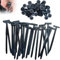 ZFFAFUR Nylon Universal Cable Tie Buckle, 100pcs Heavy-Duty Self-Locking Wire Nylon Zip Tie Holders, Universal Push Mount Zip Tie Holders, Multipurpose Plastic Cable Ties Tool for Car Daily Repair