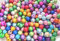 100 Miracle beads 3 D-Effekt 10mm Wunderperlen mix bunt Schmuck basteln Perlen Illusion auffädeln DIY