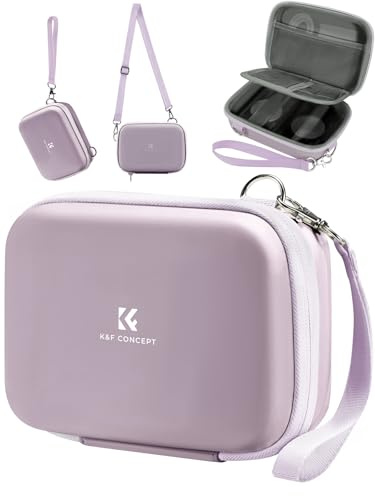 K&F CONCEPT Digitalkamera Tasche Kleine, kompatibel Fotokamera Tasche, Eva-Hartschalendesign (nur Hülle) Lila