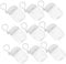 MUCKLILY 9Pcs Keychain Travel Lotion Dispenser Bottles Portable Hand Bottles for Shampoo Shower Gel and Lotion Durable Refillable Containers with Hook for