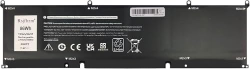 Rsjfhzm 69KF2 Laptop Ersatz Akku für Dell XPS 15 9500 Precision G15 5510 | 5511 5515 5520 5550 Alienware M15 R3 R4 M17 R3 R4 Series 8FCTC DVG8M P8P1P M59JH 70N2F