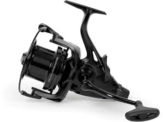 Avid Revolve 12000FS | Freespool Karpfen Angelrolle | Robuster Graphitkörper und Rotor | Makellose Schnurverlegung für langes Werfen | Rapid Front Drag | 2x Schnurclips | Aluminiumspule | Code