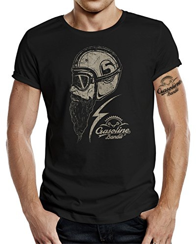 GASOLINE BANDIT Biker T-Shirt original Design: Respect Farbe schwarz