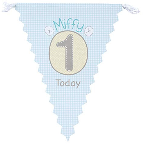 Neviti 671833 Baby Miffy Wimpelkette zum ersten Geburtstag