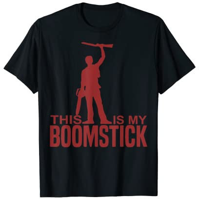 This Is My Boomstick Shotgun Chainsaw Dead T-Shirt Evil Tee