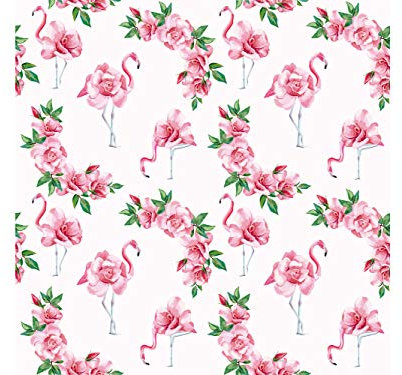 Oedim Sticker mural en vinyle Motif flamants roses 100 x 70 cm