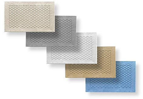 SpazioTessile Tappeto Bagno Scendi Doccia Spugna cm 40x60-60x90-60x120 Cotone 5 Colori Pon Pon (Grigio, 40x60)