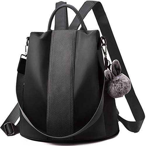 CHARMORE Damen Rucksack Wasserdichte Nylon Schultaschen Anti-Diebstahl Tagesrucksack Schultertaschen