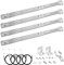 Denmay 35,5 bis 48,3CM Universal Edelstahl Gasgrill Brenner Ersatzteile für Landmann 2.0, Perfect Flame, Uniflame, Lowes, Charbroil, Broilking, Nexgrill, Gasgrill Ersatzbrenner, 4 Pack…