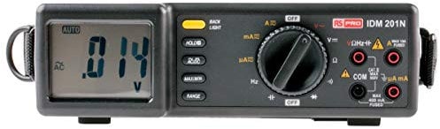 RS PRO IDM201, Tisch Multimeter, CAT II, CAT III 600V ac / 10A ac, 20MΩ