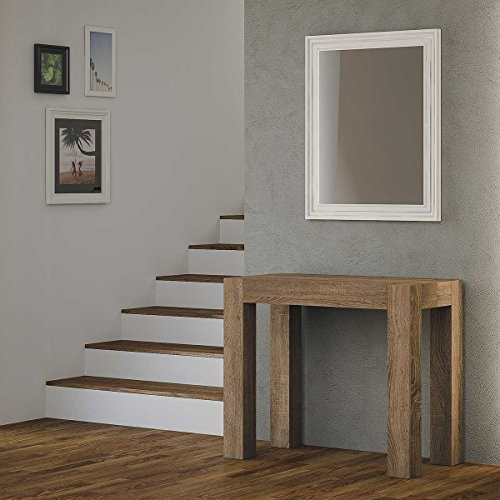 Ausziehbare Konsole Look Nussbaum Natur