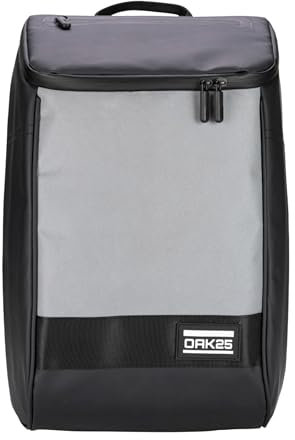 OAK25 Rucksack Damen & Herren Schwarz - Daybag - Reflektierender Fahrradrucksack - Hohe Sichtbarkeit & Sicherheit - Fahrrad Daypack mit Laptop Fach - Wasserabweisend