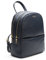 Lazarotti Bologna Leder Rucksack Damen | 2 Fächer & verstellbare Schultergurte | großer Cityrucksack 26 cm