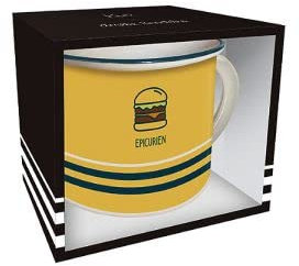 KIUB - MUG TIMBALE 420 ML + Boite Cadeau Ouverte pour Lui EPICURIEN