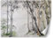 Feeby Papier Peint Intisse Aquarelle Bambou Oriental 300x210 cm gris Moderne Panoramique XXL Photo Mural Muraux Chambre Bureau Salle Abstraction Nature