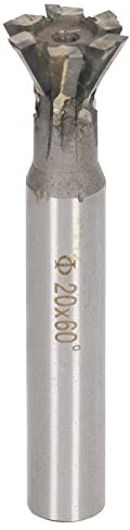 Cortador de Cola de Milano de 6 Flautas, Herramienta de Corte Metalúrgico de Carburo de 60 Grados para Acero Inoxidable Y Acero Al Carbono