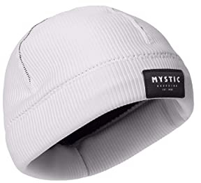 Mystic Watersports - Surf Kitesurf & Windsurfing 2mm Neopren Neoprenanzug Beanie Mütze - Off White - Flatlock Nähte